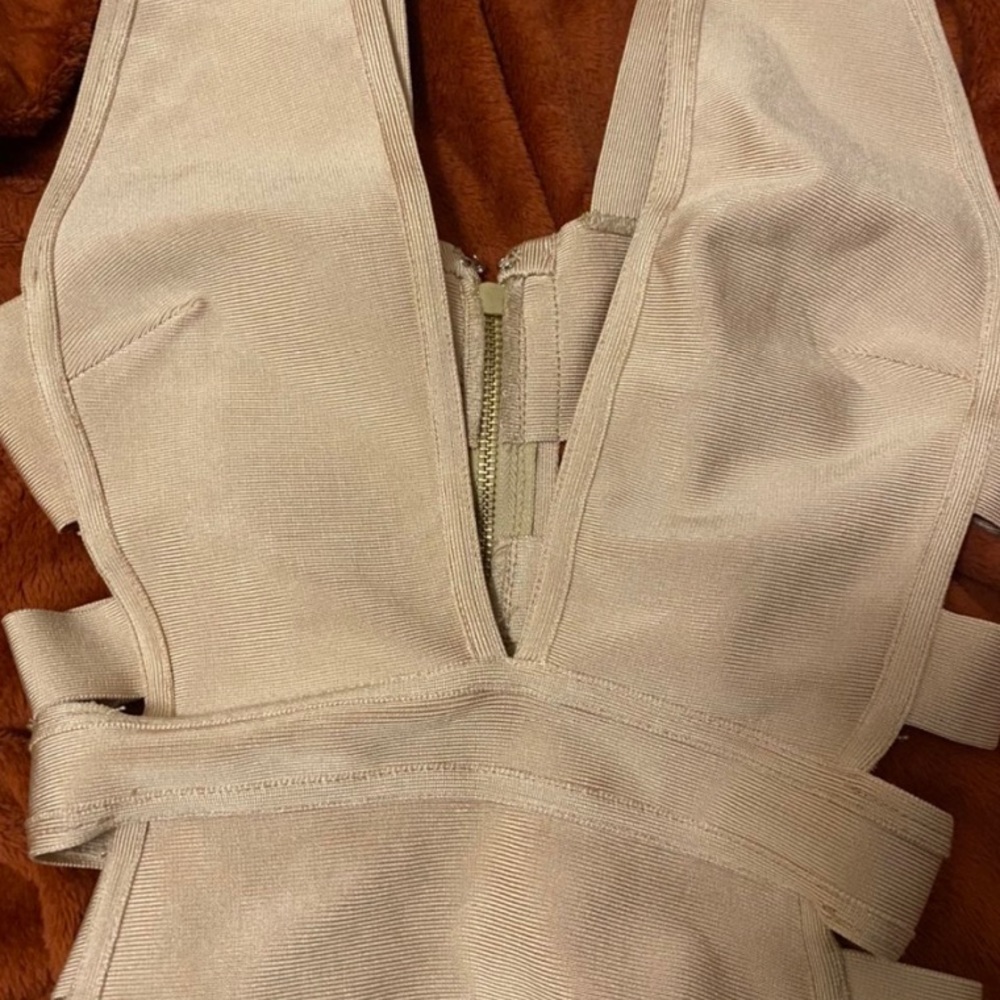 Nude bandage dress